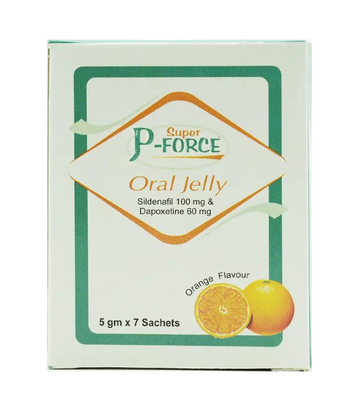 雙效果凍威而鋼 Super P Force Oral Jelly 160mg (7包)｜快速起效，治療ED與早洩 💪🍏